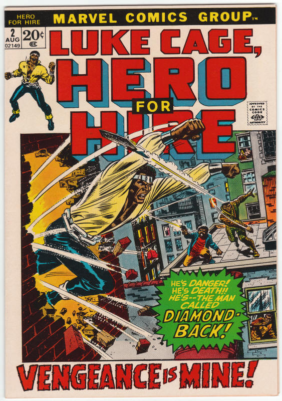 Luke Cage Hero For Hire #2 front cover