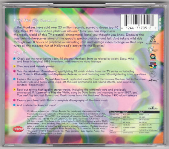 Hey Hey Were The Monkees CD ROM