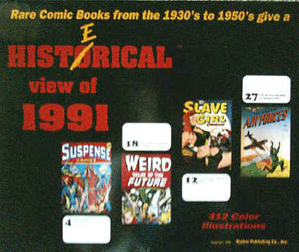 Histerical View Of 1991 Rare Comic Books Calendar