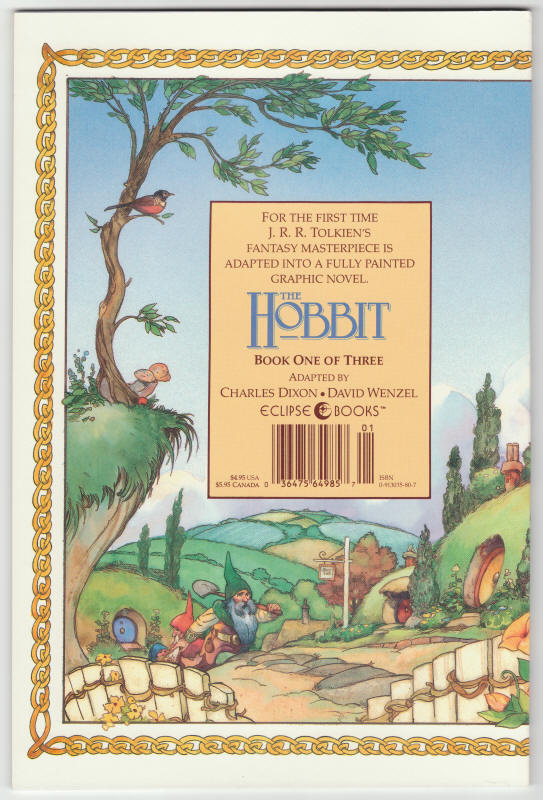 The Hobbit Book 1 back cover