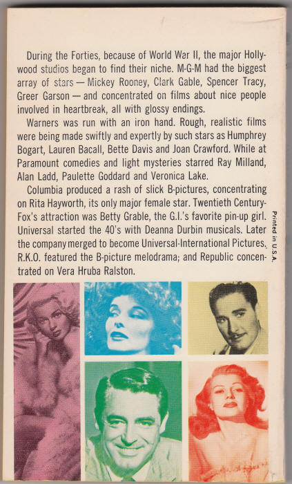 Hollywood In The Forties back cover