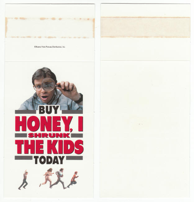 Honey I Shrunk The Kids VHS Buy Cards