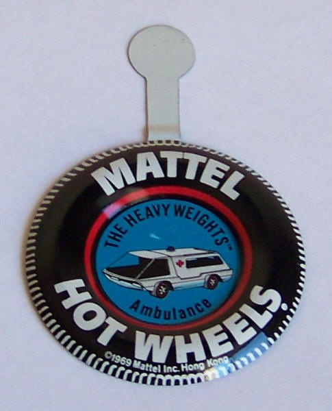 Mattel Hot Wheels Heavyweights Ambulance button