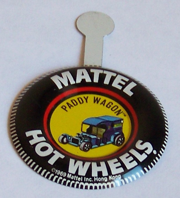Mattel Hot Wheels Paddy Wagon button front