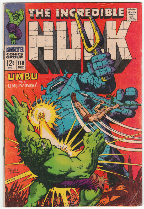 Incredible Hulk #110 front cover