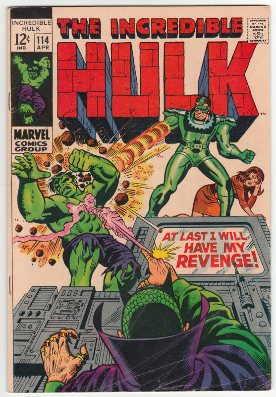 Incredible Hulk #114 front cover