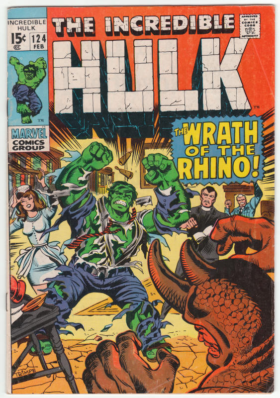 Incredible Hulk #124 front cover