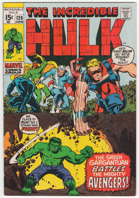 Incredible Hulk #128 front cover