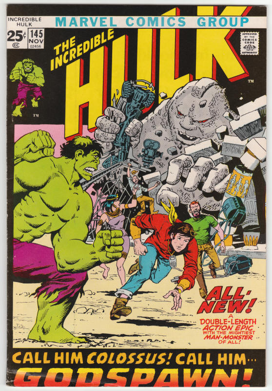 Incredible Hulk #145 front cover