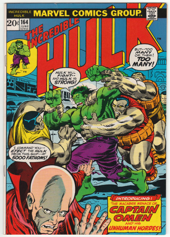 Incredible Hulk #164 front cover
