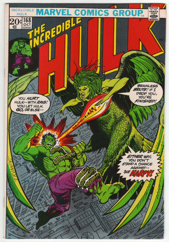 Incredible Hulk #168 front cover