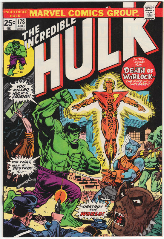 Incredible Hulk #178 front cover