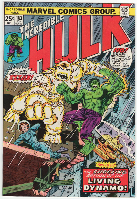 Incredible Hulk #183 front cover
