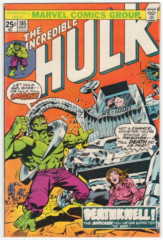 Incredible Hulk #185 front cover
