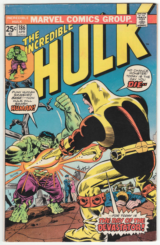 Incredible Hulk #186 front cover