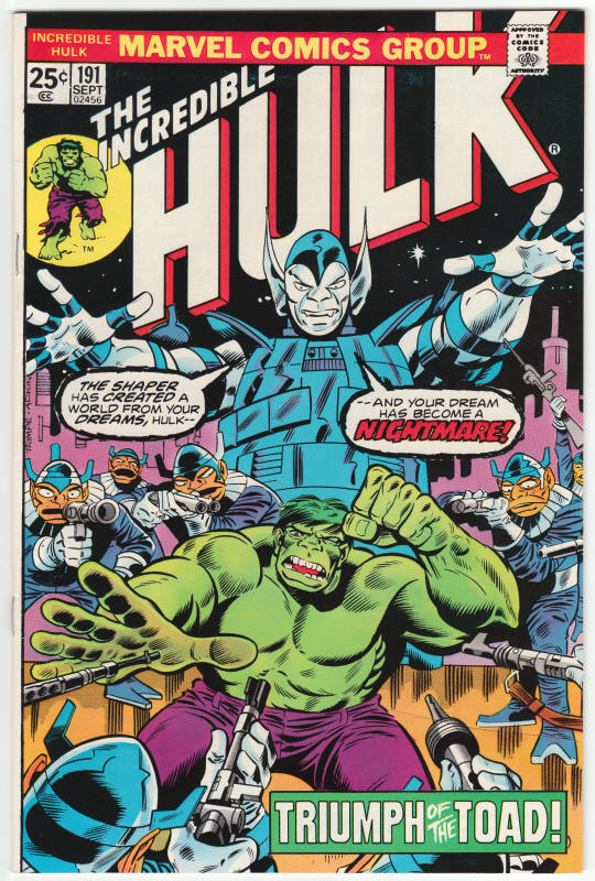 Incredible Hulk #191 front cover