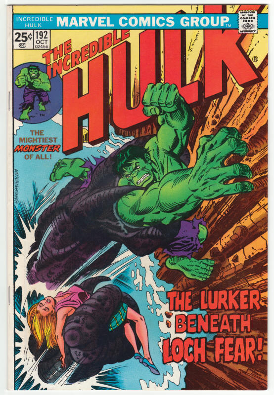 Incredible Hulk #192 front cover