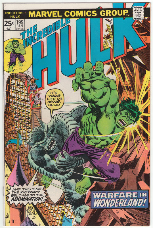 Incredible Hulk #195 front cover