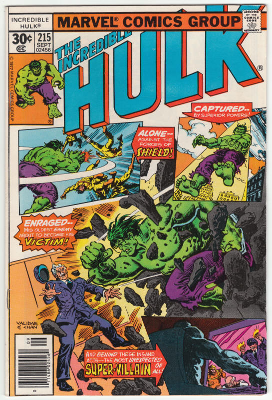 Incredible Hulk #215 front cover