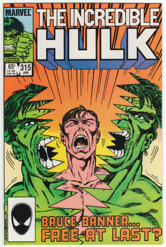 Incredible Hulk #315 front cover