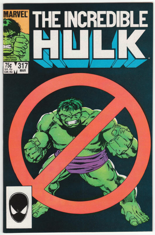 Incredible Hulk #317 front cover