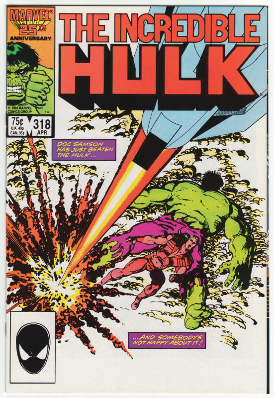 Incredible Hulk #318 front cover