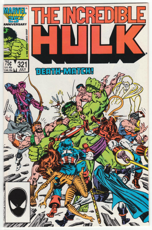 Incredible Hulk #321 front cover