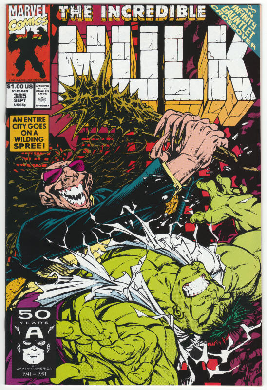 Incredible Hulk #385 front cover