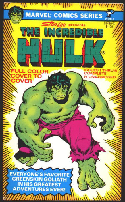 The Incredible Hulk 1 paperback 1978 front cover