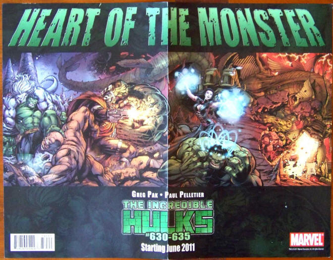 Incredible Hulks #630 635 Marvel Comic Book Promo Poster