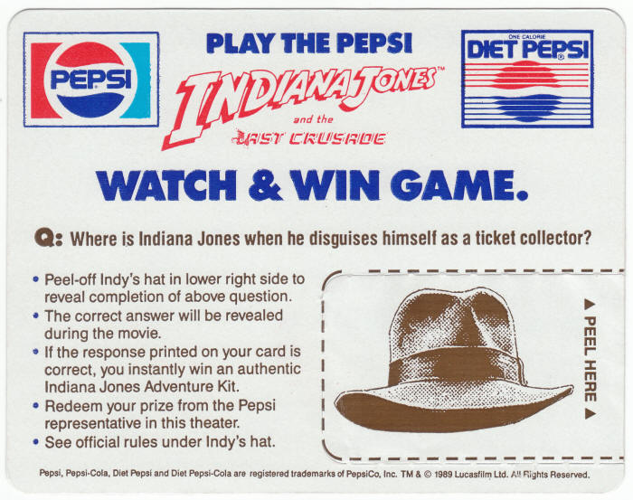 Indiana Jones And The Last Crusade Game Piece