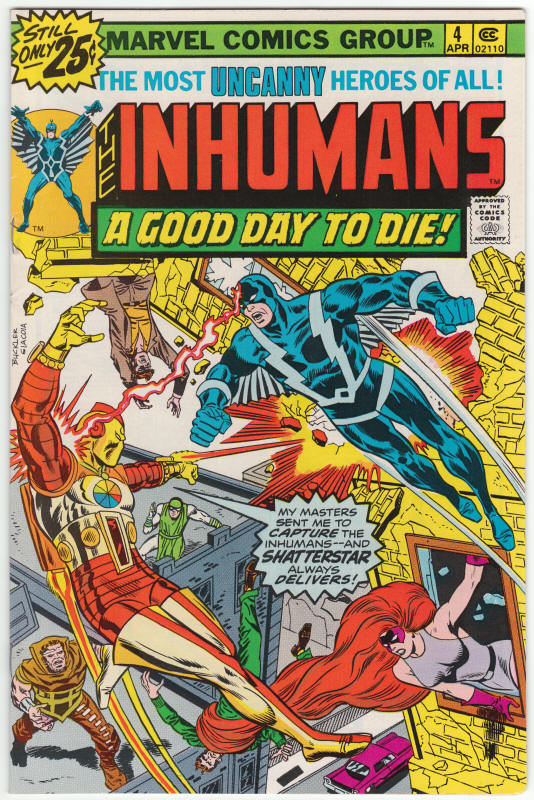 The Inhumans #4 front cover