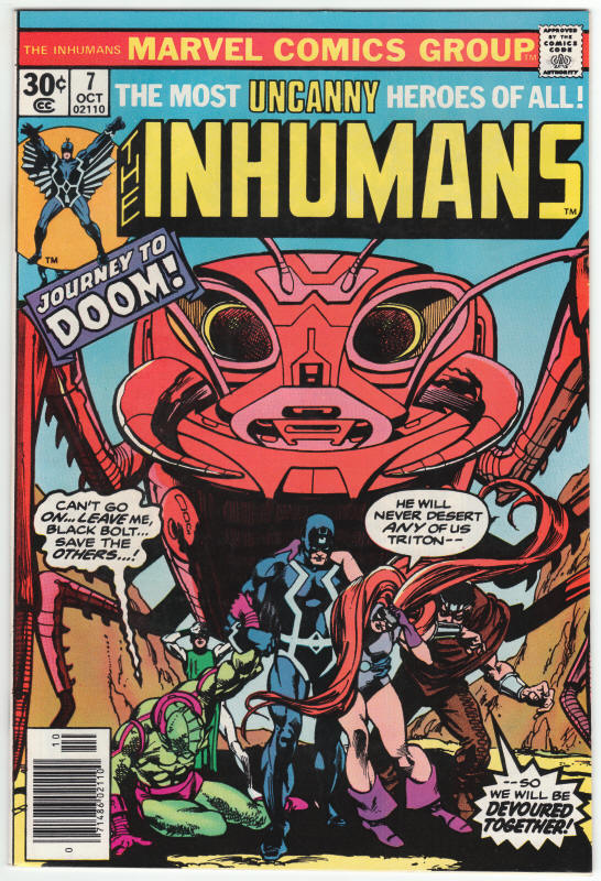 The Inhumans #7 front cover