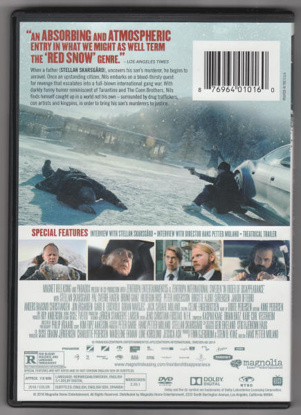 In Order Of Disappearance DVD back