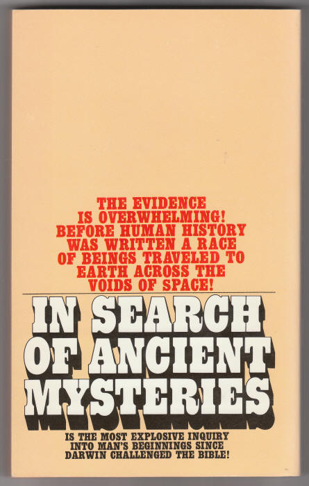 In Search Of Ancient Mysteries back cover