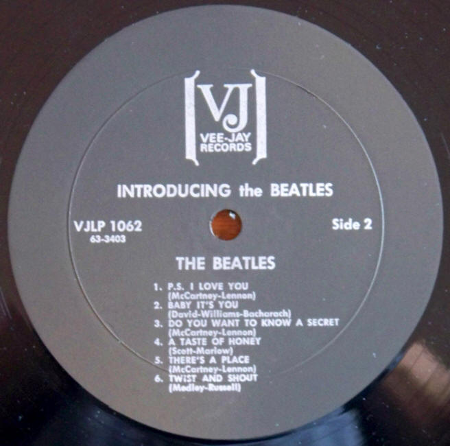 Introducing The Beatles Side 2 label