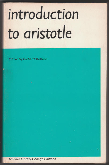 Introduction To Aristotle front cover
