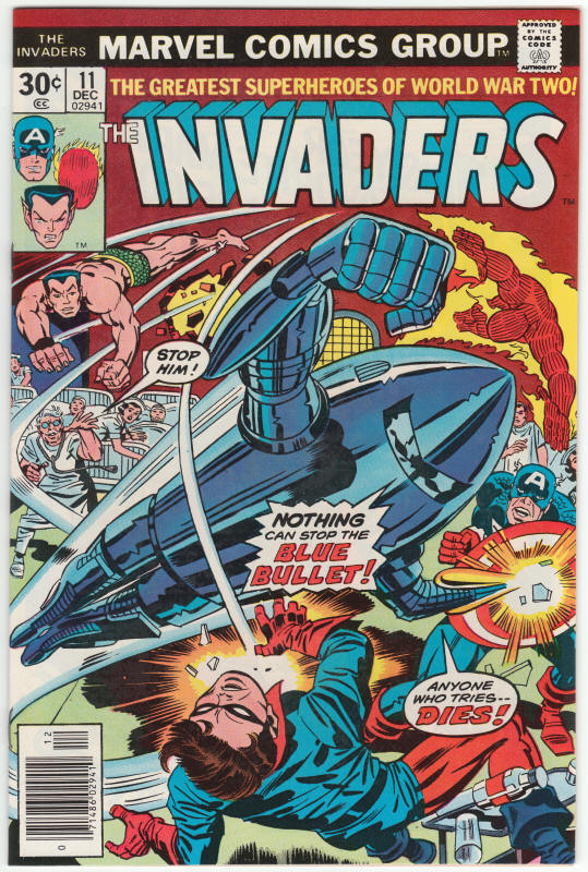 The Invaders #11 front cover