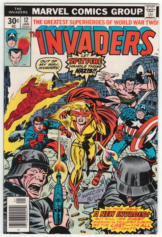 The Invaders #12 front cover