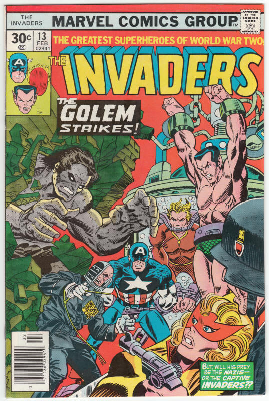 The Invaders #13 front cover