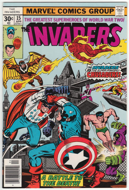 The Invaders #15 front cover