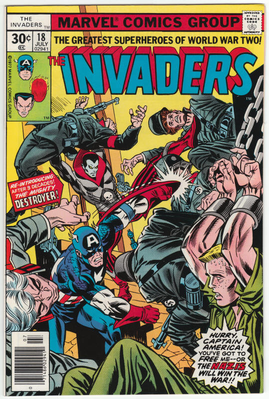 The Invaders #18 front cover