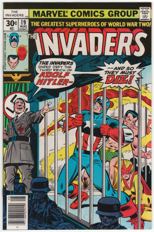 The Invaders #19 front cover
