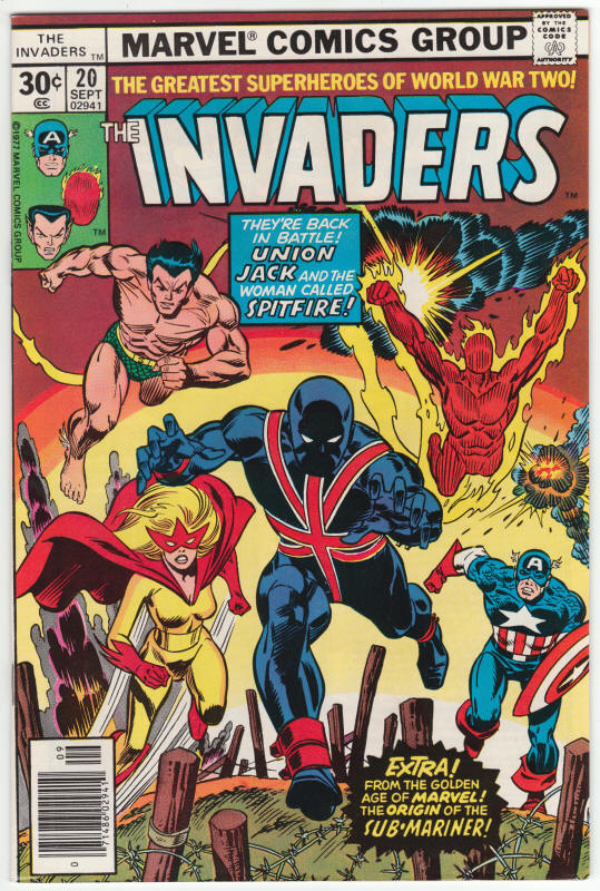 The Invaders #20 front cover