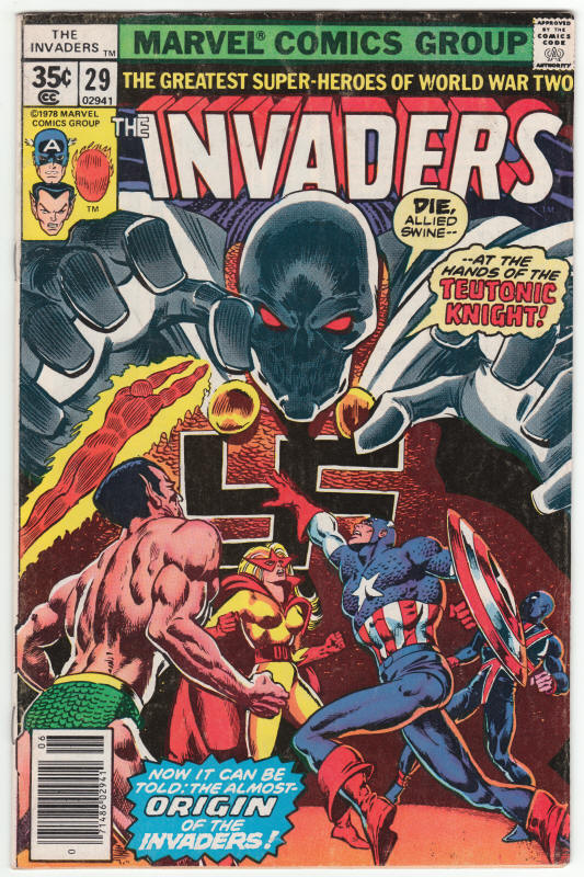 The Invaders #29 front cover