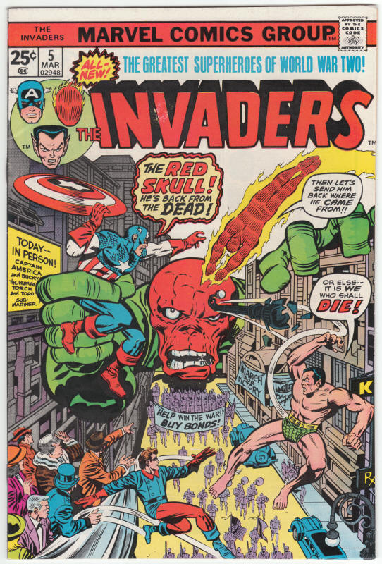 The Invaders #5 front cover