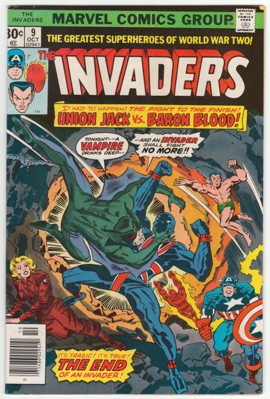 The Invaders #9 front cover
