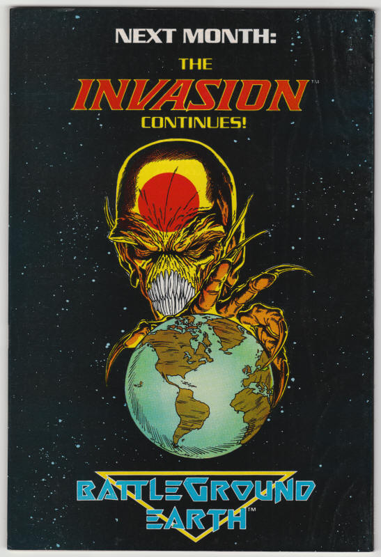 Invasion #1 back cover