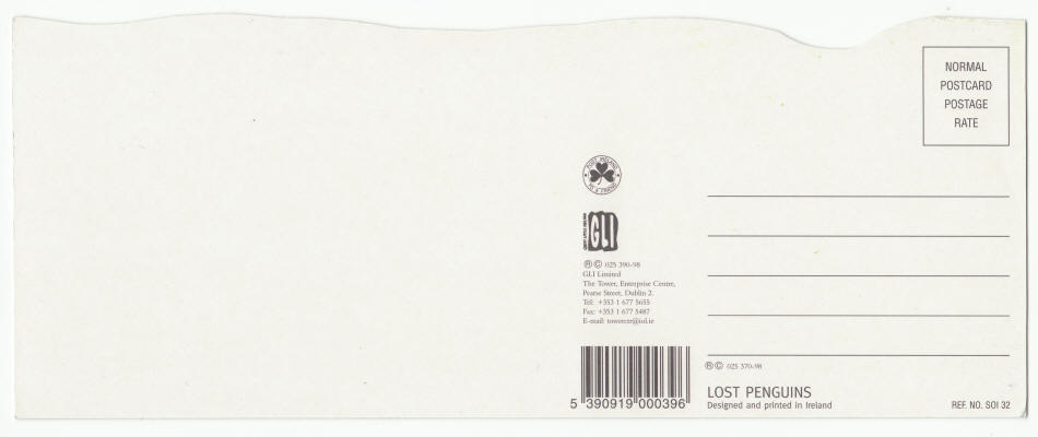 Ireland Lost Penguins Post Card