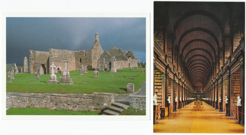 Ireland Clonmacnoise Trinity College Post Cards